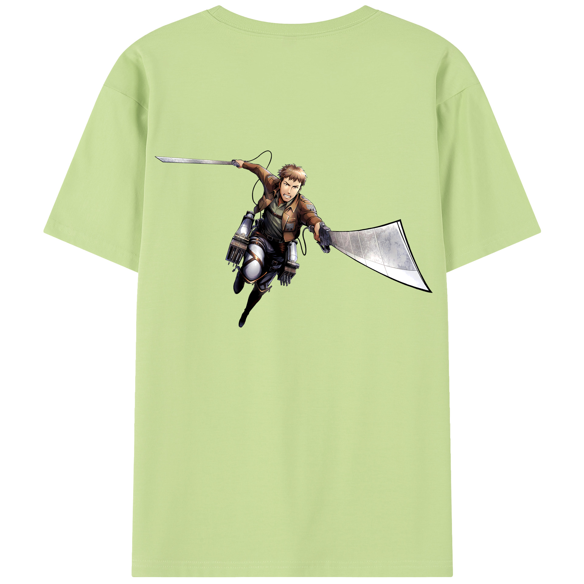 （画像用） 進撃の巨人 Attack on Titan 綿100％半袖Tシャツ（背面プリント）